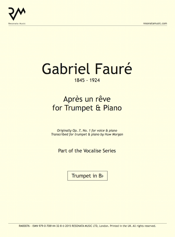 Fauré – Après un rêve for Trumpet & Piano (PDF Download) – Resonata Music